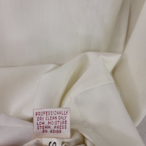 90s Vintage Susan Bristol Blouse Size 14 White w/Red Removable Bow Deadstock New - Picture 9 of 14